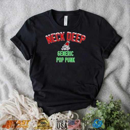 Neck Deep Generic Pop Punk Chritmas skull logo shirt