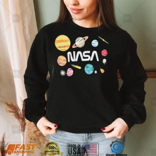 Neon Riot NASA Planets Black Vintage Nasa T Shirt