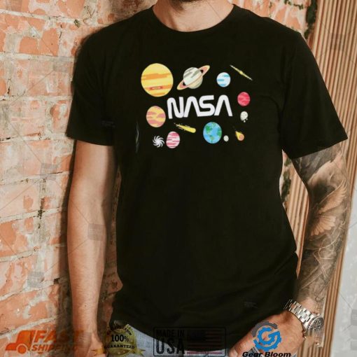 Neon Riot NASA Planets Black Vintage Nasa T Shirt