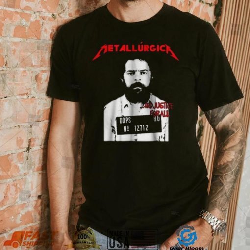 Camiseta Metalúrgica Lula Livre Metallica Justice Lula T Shirt