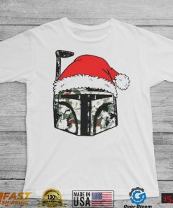 Santa Hunter Helmet Christmas T shirt