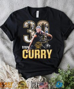 Official 30 Steph Curry Golden State Warriors Signatures Shirt