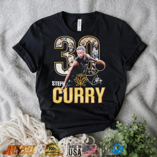 Official 30 Steph Curry Golden State Warriors Signatures Shirt