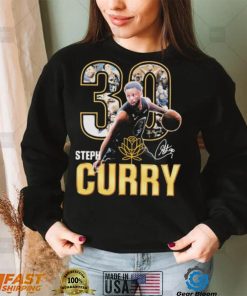 Official 30 Steph Curry Golden State Warriors Signatures Shirt