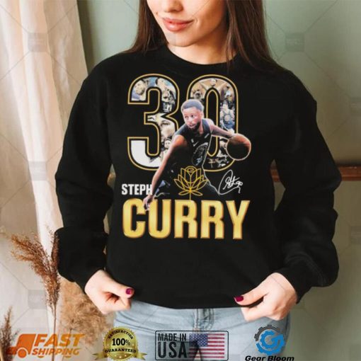 Official 30 Steph Curry Golden State Warriors Signatures Shirt