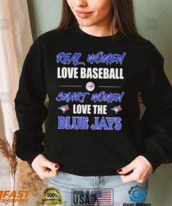 Official Real Women Love Baseball Smart Women Love The Toronto Blue Jays Shirt