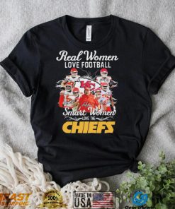 Official Real Women Love Football Smart Women Love The Chiefs 2022 Signatures Shirt