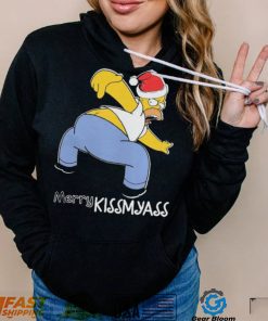 Official Santa Simpsons Merry Kissmyass Christmas Shirt