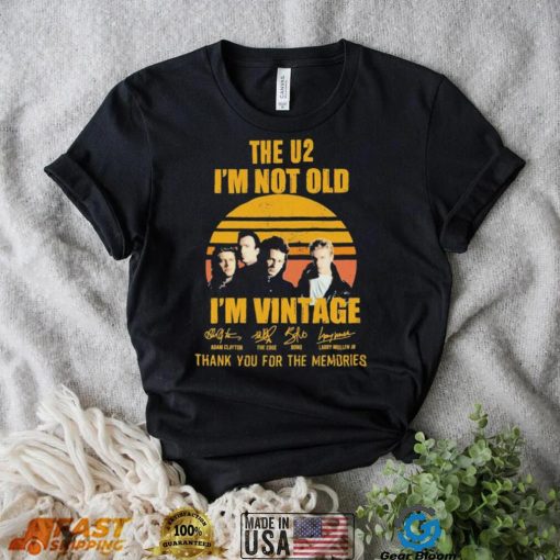 Official The U2 I’m Not Old I’m Vintage Thank You For The Memories Signatures Shirt