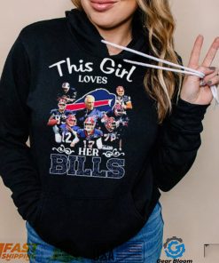 Official This Girl Loves Her Buffalo Bills Signatures Shirt