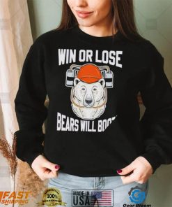 Ohio Northern Football win or lose Bears will Booze shirt