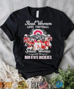 Ohio State Buckeyes Real Women Love Football Smart Women Love The Ohio State Football Signatures Shirt