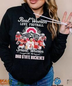 Ohio State Buckeyes Real Women Love Football Smart Women Love The Ohio State Football Signatures Shirt