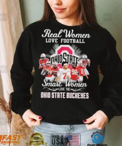 Ohio State Buckeyes Real Women Love Football Smart Women Love The Ohio State Football Signatures Shirt