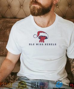 Ole Miss Rebels Logo With Santa Hat Christmas Shirt