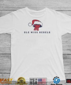 Ole Miss Rebels Logo With Santa Hat Christmas Shirt