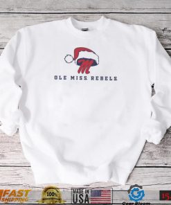 Ole Miss Rebels Logo With Santa Hat Christmas Shirt