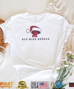 Ole Miss Rebels Logo With Santa Hat Christmas Shirt