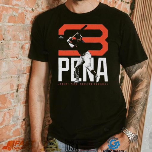 Jeremy Pena Houston Astros Bold Number 2022 Shirt