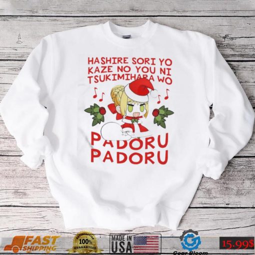 Padoru Padoru Text Merry Christmas Everyone Shirt