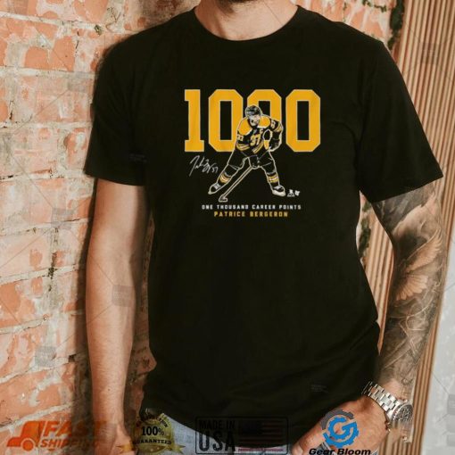 Patrice Bergeron 1,000 Points Shirt