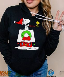 Peanuts Snoopy and Woodstock House Sleigh Christmas shirt