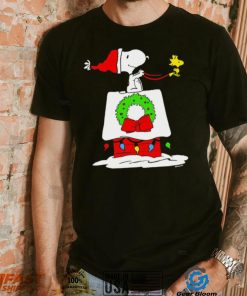 Peanuts Snoopy and Woodstock House Sleigh Christmas shirt