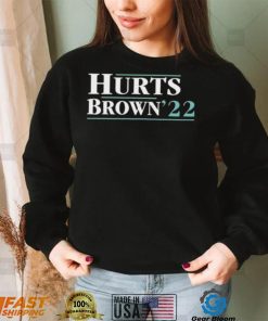 Philadelphia Eagles Hurts Brown 22 Shirt