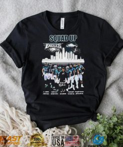 Philadelphia Eagles Squad Up City Teams Signatures Shirt