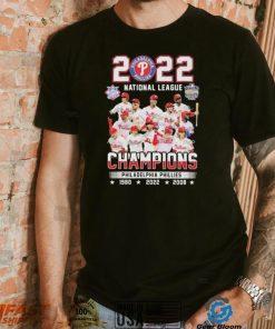 Philadelphia Phillies 2022 National League Champions 1980 2008 2022 Signatures Shirt