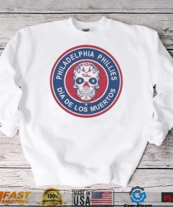 Philadelphia Phillies Sugar Skull Dia De Los Muertos shirt