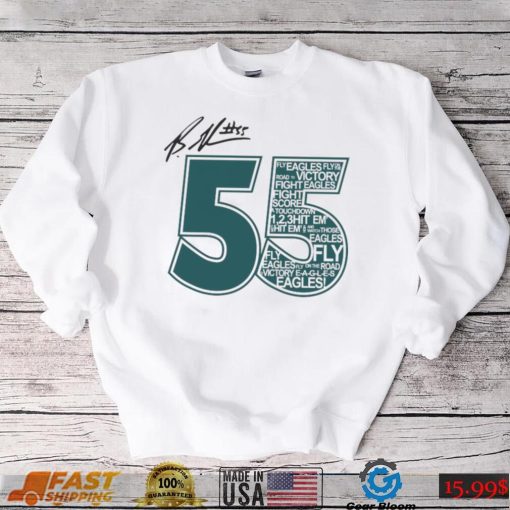 Philadelphia eagles radiothon 55 signature t shirt
