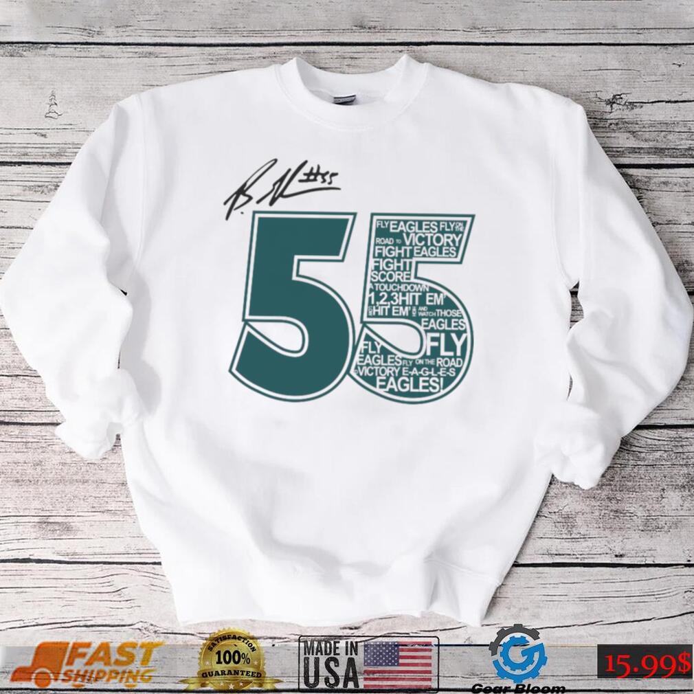 Philadelphia eagles radiothon 55 signature t shirt Gearbloom