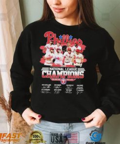 Phillies 2022 National League Champions Philadelphia Phillies Signatures Shirt