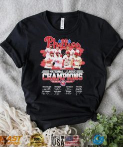 Phillies 2022 National League Champions Philadelphia Phillies Signatures Shirt