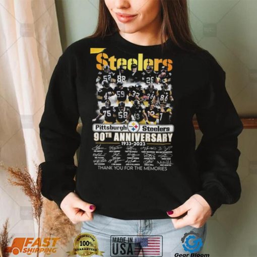 Pittsburgh Steelers 90th Anniversary 1933 – 2023 Thank You For The Memories T Shirt