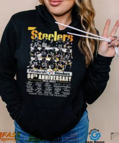 Pittsburgh Steelers 90th Anniversary 1933 – 2023 Thank You For The Memories T Shirt