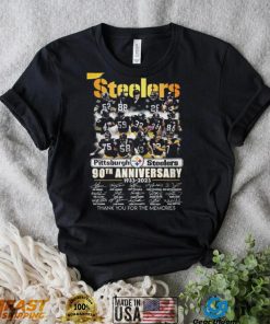 Pittsburgh Steelers 90th Anniversary 1933 – 2023 Thank You For The Memories T Shirt