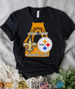 Pittsburgh Steelers vs New Orleans Saints Bridge Acrisure Stadium Game Day 2022 shirt