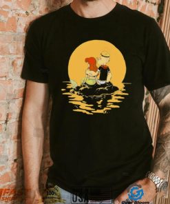 Popeye The Sailor X Ariel The Little Mermaid cartoon shirt