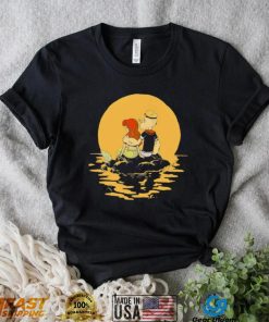 Popeye The Sailor X Ariel The Little Mermaid cartoon shirt