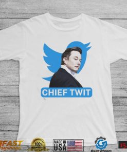 Portrait Of Elon Musk Chief Twit Twitter Logo Shirt