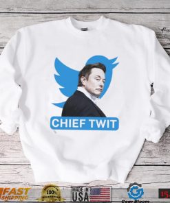 Portrait Of Elon Musk Chief Twit Twitter Logo Shirt