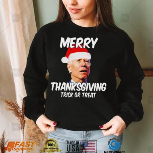 President Joe Biden Merry Thanksgiving trick or treat shirt