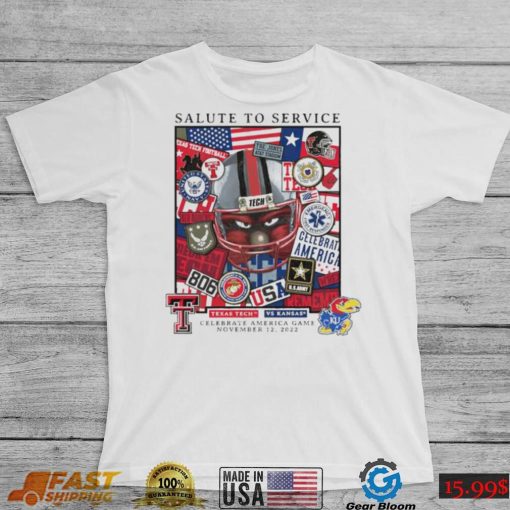 Texas Tech vs. Ku 2022 Salute to service T Shirt