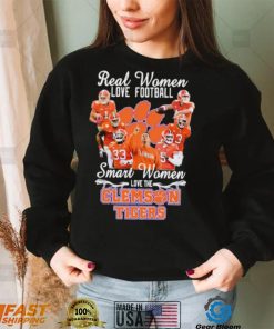 Real Women Love Football Smart Women Love The Clemson Football Signatures Shirt