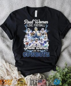 Real Women Love Football Smart Women Love The Cowboys 2022 Signatures Shirt