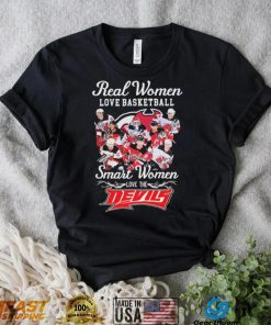 Real Women Love Hockey Smart Women Love The New Jersey Devils Signatures Shirt