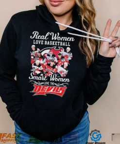 Real Women Love Hockey Smart Women Love The New Jersey Devils Signatures Shirt