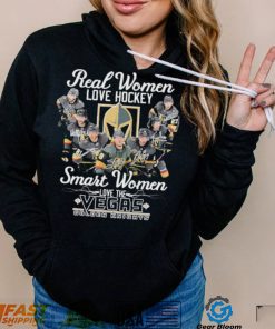 Real Women Love Hockey Smart Women Love The Vegas Golden Knights Signatures Shirt